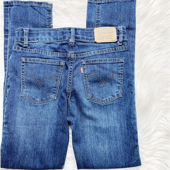 Levi's Girlfriend Skinny Jeans Denim Dark Wash Size 10 - Picture 2 of 7